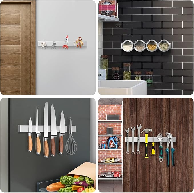 Ninonly 16 Inch Magnetic Knife Holder for Refrigerator