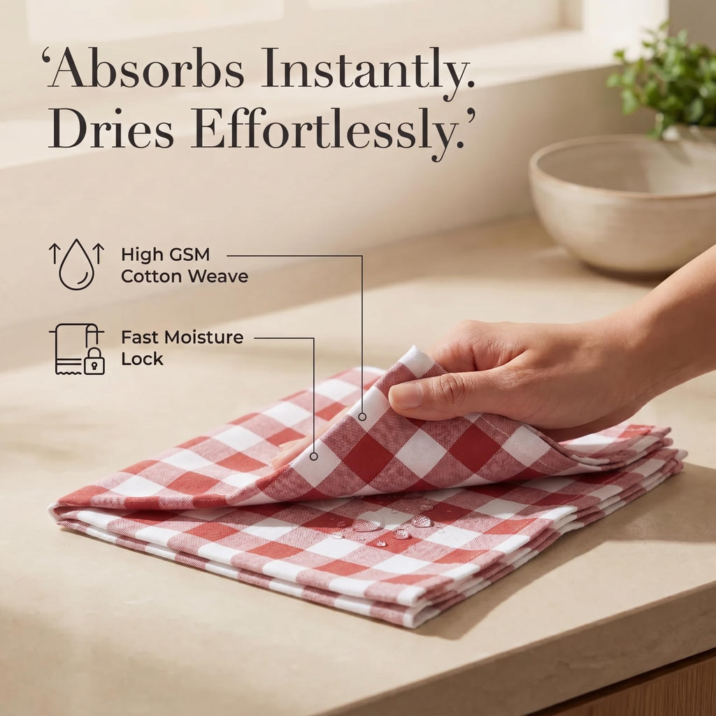 Urban Villa Cloth Napkins Cotton 20x20 (Set of 12) Rust