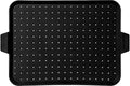 Baking Rack & Splatter Screen for Fying Pan-16x12 inches Baking Surface. Multi-Use - |USA Brand| Black