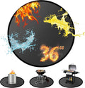 Youlvy 36" Round Fire Pit Mat for Solo Stove Bonfire & Under Grill Mat