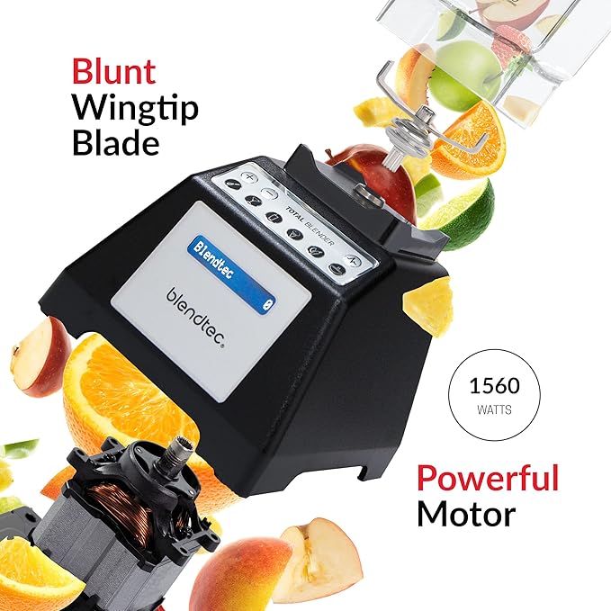Blendtec Total Blender Classic (Black) & 75oz* FourSide Jar