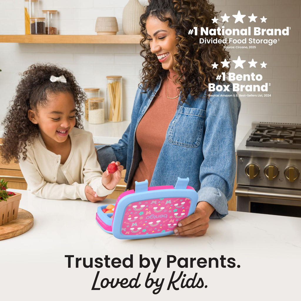 Bentgo Kids Prints Leak-Proof 5-Compartment Bento-Style Kids Lunch Box