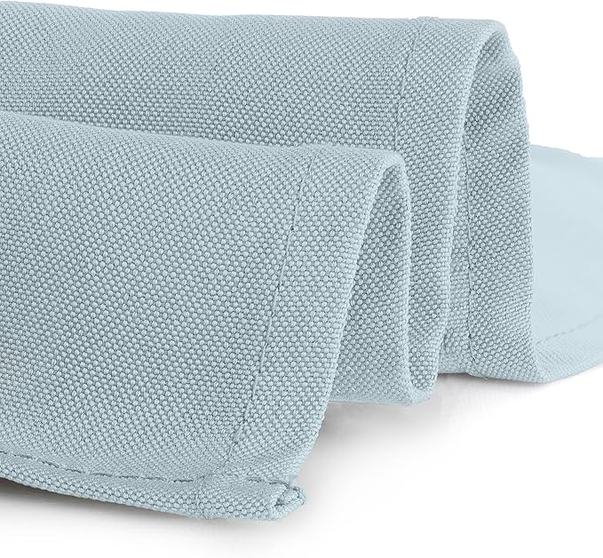 Gee Di Moda Rectangle Tablecloth - 60 x 126 Inch Baby Blue Table Cloth for 8 Foot Rectangle Tables - Heavy Duty Washable Fabric - for Holiday Party, Dinner, Weddings, Baby Shower & Events