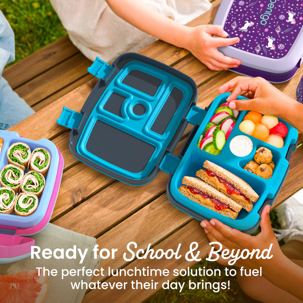 Bentgo Kids Prints Leak-Proof 5-Compartment Bento-Style Kids Lunch Box