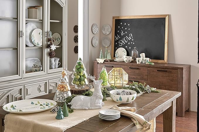 Lenox Balsam Lane Stoneware Christmas Serving Platter