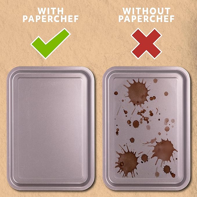 PaperChef XL Parchment Baking Cups Nonstick Easy Release 30 Count