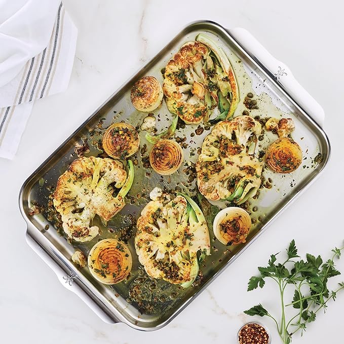 Hestan - OvenBond Collection - 13" x 18" Tri-Ply Clad Stainless Steel Half Sheet Pan