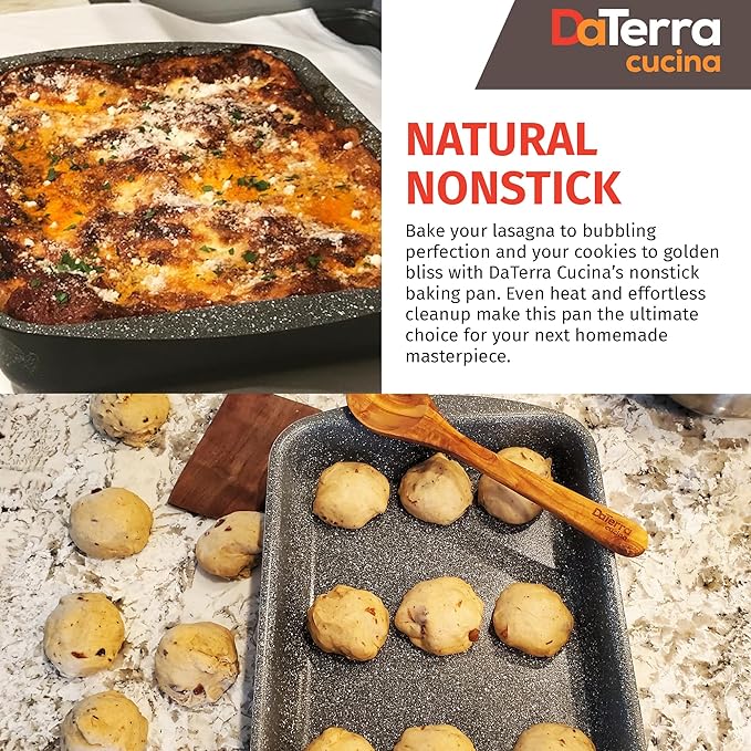 DaTerra Cucina Ceramic-Coated Nonstick Roasting & Lasagna Pan – 16"x12"x3"