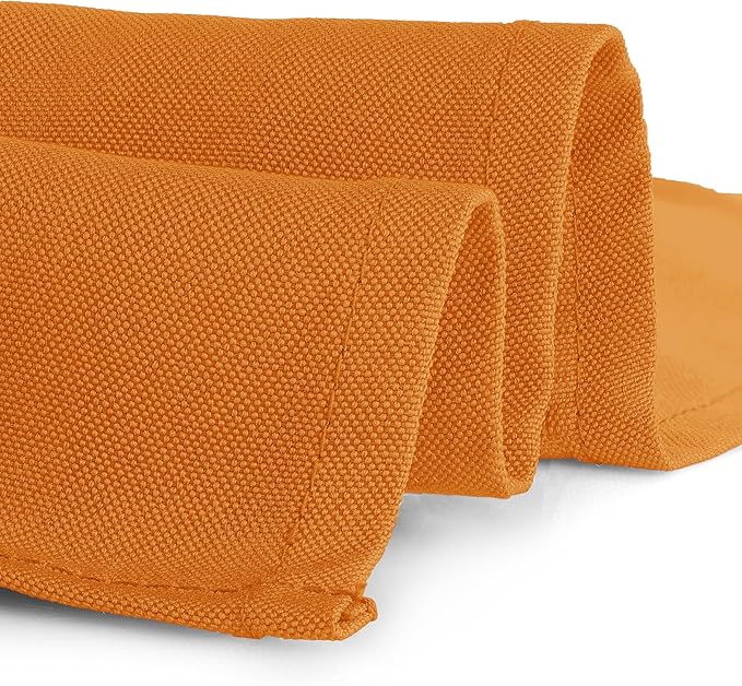Gee Di Moda Rectangle Tablecloth - 60 x 84 Inch Orange Table Cloth for 5 Foot Rectangle Tables - Heavy Duty Washable Fabric - for Holiday Party, Dinner, Weddings, Baby Shower & Events