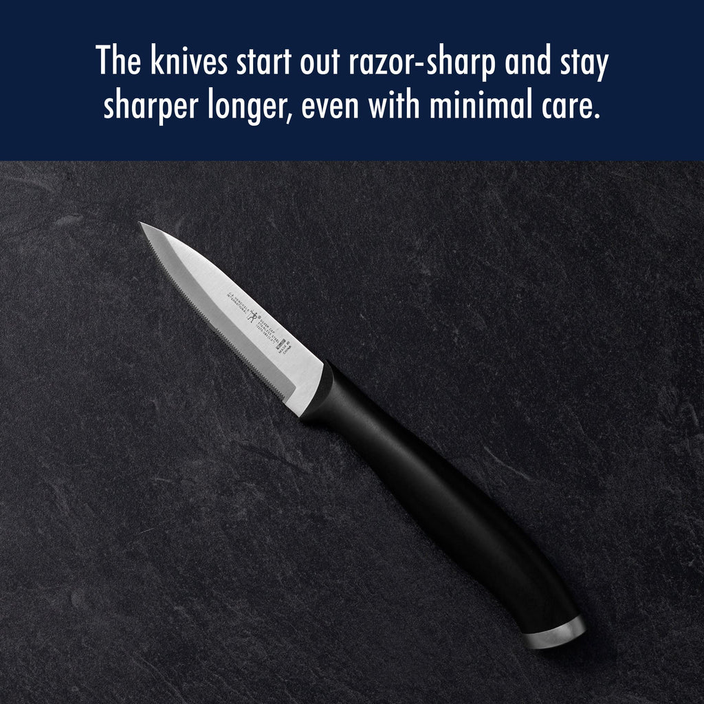 HENCKELS Silvercap Razor-Sharp 3-inch Paring Knife, German Engineered Informed by 100+ Years of Mastery
