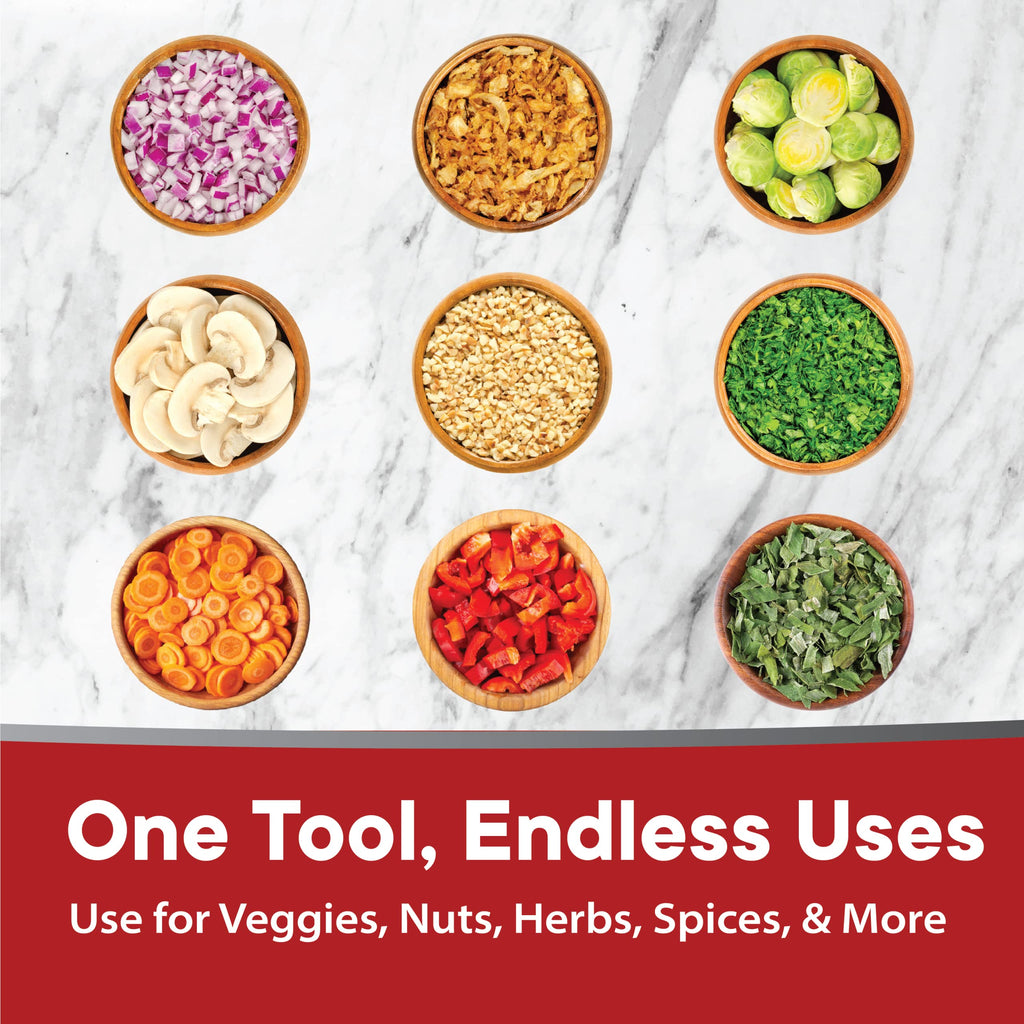 Original Slap Chop Slicer with Stainless Steel Blades & Cheese Graty | Manual Food Chopper & Twist Grater for Cheese, Vegetables, Salad Toppings, & More | Lightweight & Easy to Clean