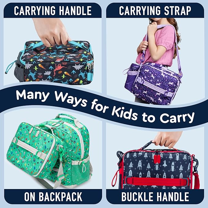 Bentgo Kids Prints Double-Insulated Reusable Lunch Bag