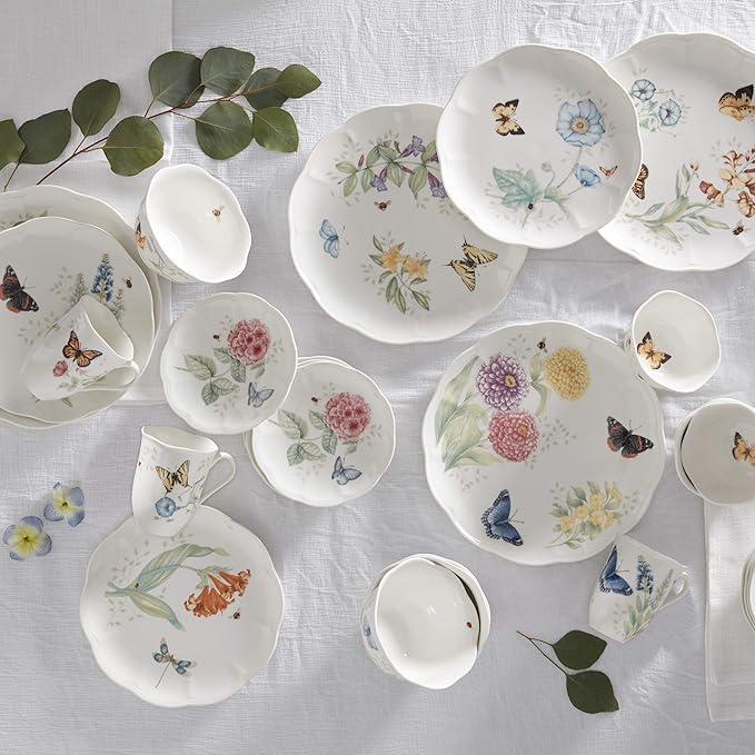 Lenox Butterfly Meadow Porcelain 28-Piece Dinnerware Set for 4