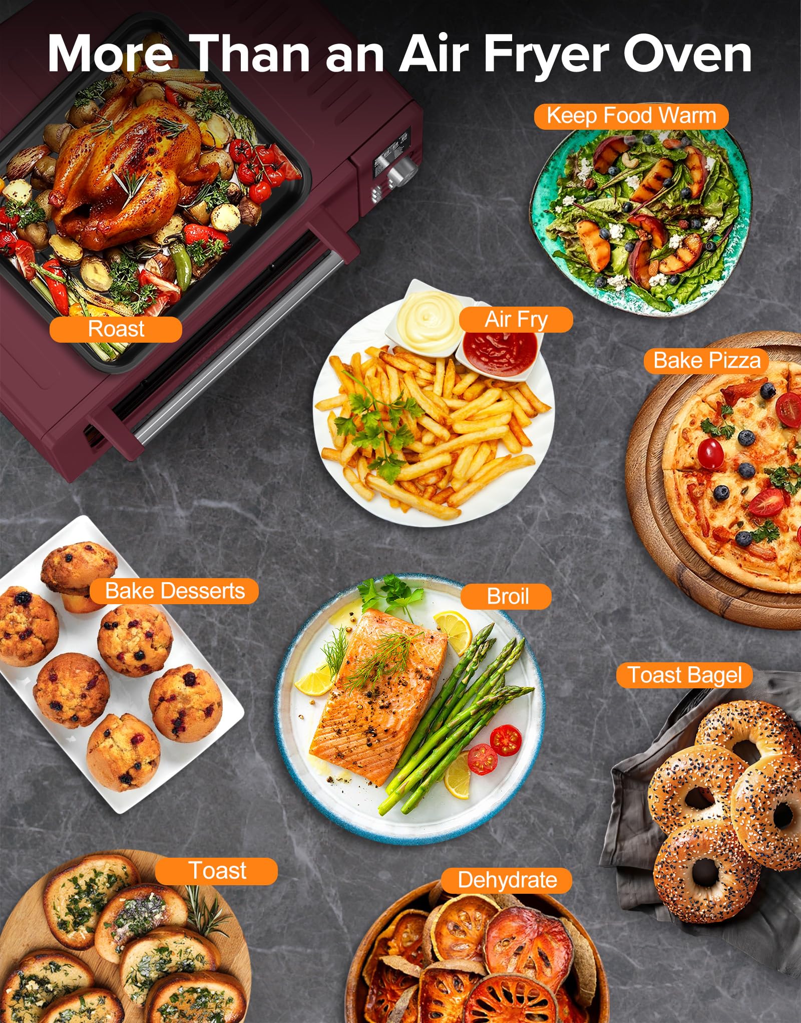 Nuwave Bravo Pro Smart Air Fryer Toaster Oven Countertop Combo