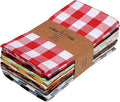 Urban Villa Cloth Napkins Cotton 12x12 (Set of 12) Multi