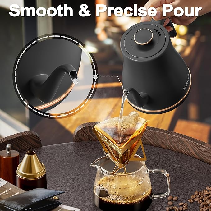 Stariver Gooseneck Electric Kettle, 0.8L Electric Tea Kettle