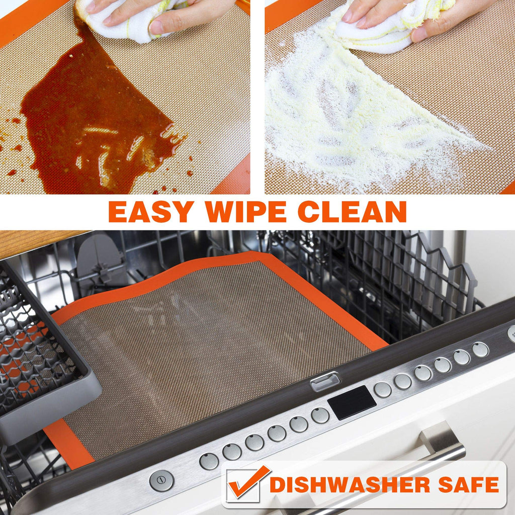 MMmat Best German Silicone Baking Mat, Half Sheet Baking Mat for Oven