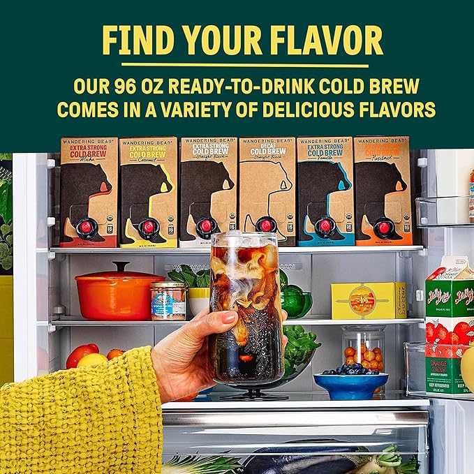 Wandering Bear Straight Black Organic Cold Brew Coffee On Tap