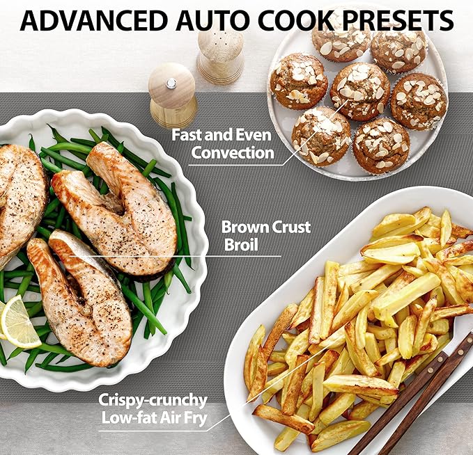 TOSHIBA Air Fryer Combo Microwave, 1.0 Cu.Ft, Black Stainless Steel