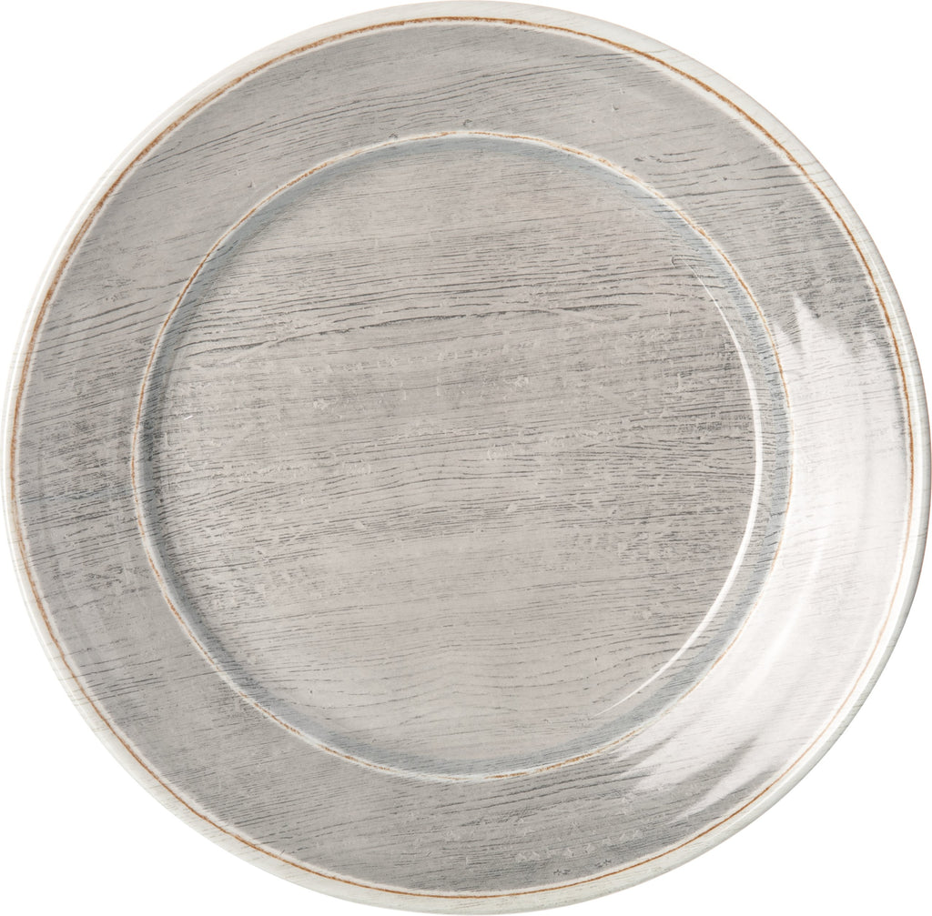 CFS 6400418 Grove Melamine Charger, 12.5", Smoke
