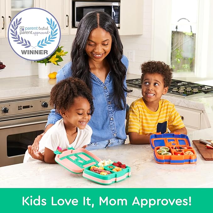 Bentgo Kids Prints Leak-Proof 5-Compartment Bento-Style Kids Lunch Box