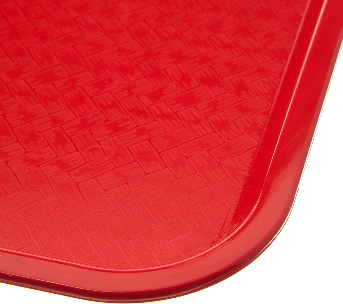 Carlisle FoodService Products Café Cafeteria Tray, Fast Food Tray for Restaurant or Commercial Use, 12" x 16", 24 Count, Red