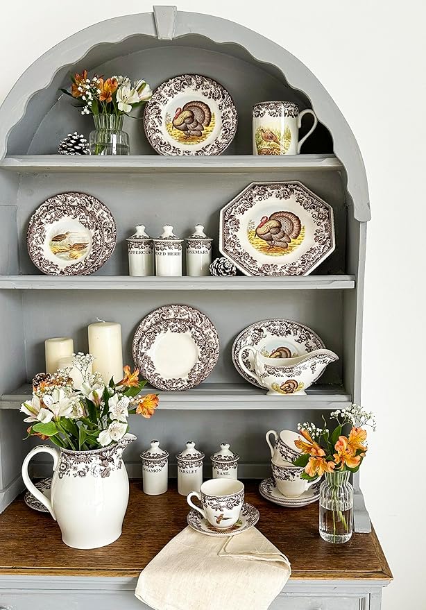 Spode – Woodland – Turkey Dinner Plate - Brown/White