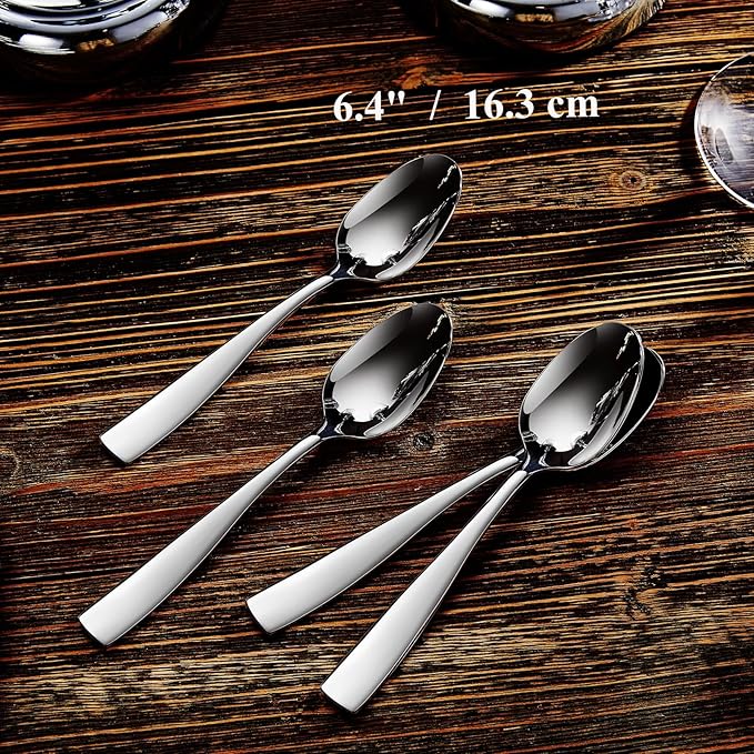 KEAWELL Premium Louis 4-Piece 18/10 Teaspoon Set (6.4" Teaspoon)