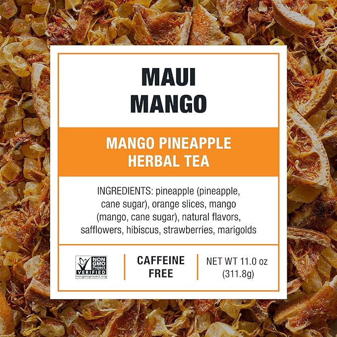 Tiesta Tea - Maui Mango Cold Brew, Loose Leaf, Mango Pineapple Herbal Tea