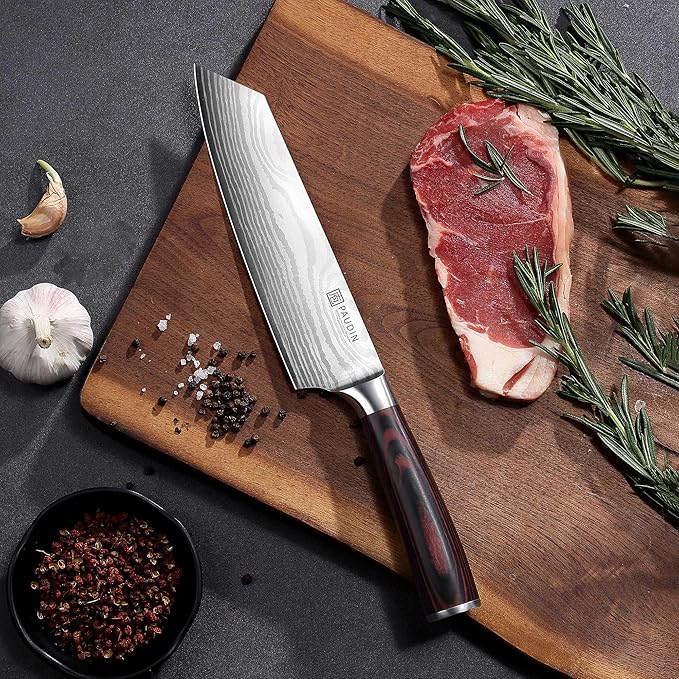 PAUDIN Kiritsuke Knife,8 Inch Japanese Chef Knife