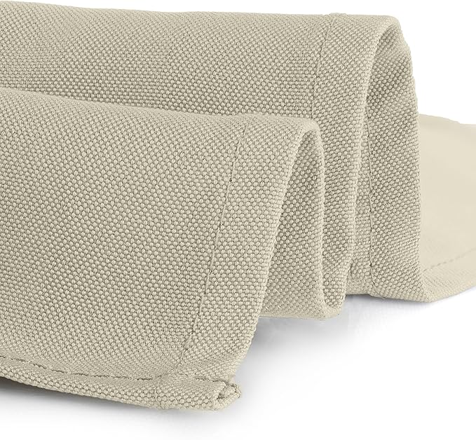 Gee Di Moda Rectangle Tablecloth - 70 x 120 Inch Ivory Table Cloth for 6 or 8 Foot Rectangle Tables - Heavy Duty Washable Fabric - for Holiday Party, Dinner, Weddings, Baby Shower & Events