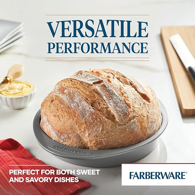 Farberware Nonstick 9-Inch Round Cake Pan, Baking Pan