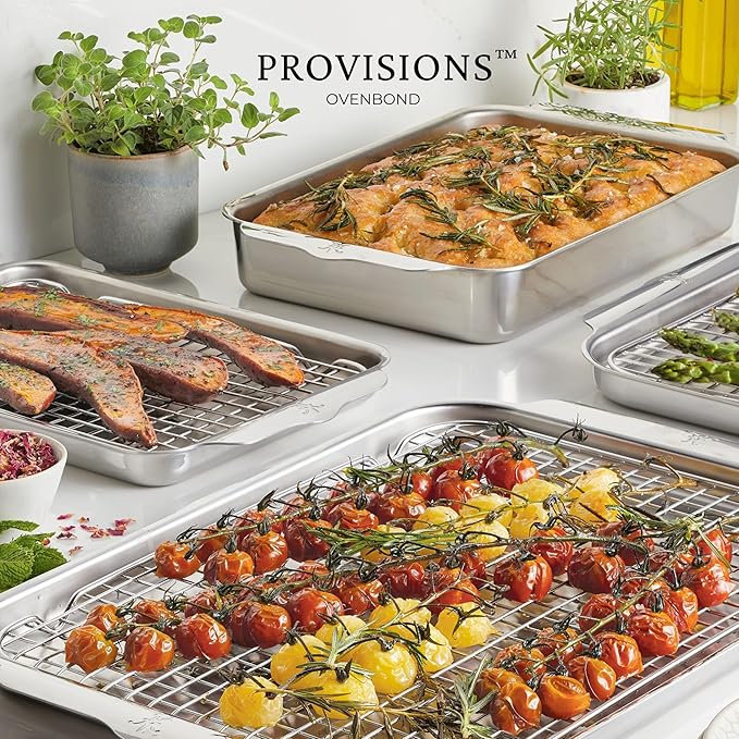 Hestan - OvenBond Collection - 13" x 18" Tri-Ply Clad Stainless Steel Half Sheet Pan