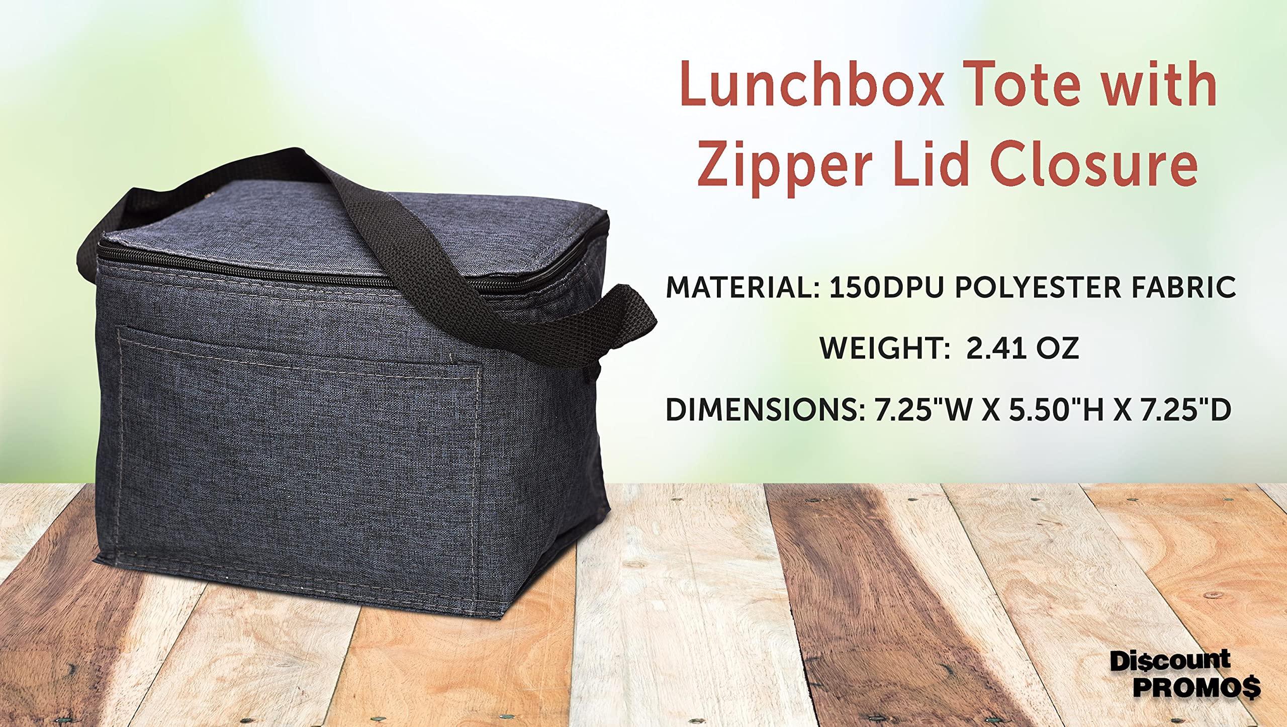 Custom Insulated Cooler Lunch Bag Set of 10/50/100, Personalized Bulk Pack - Perfect for Work, Travel, Outdoor Events - Blue
