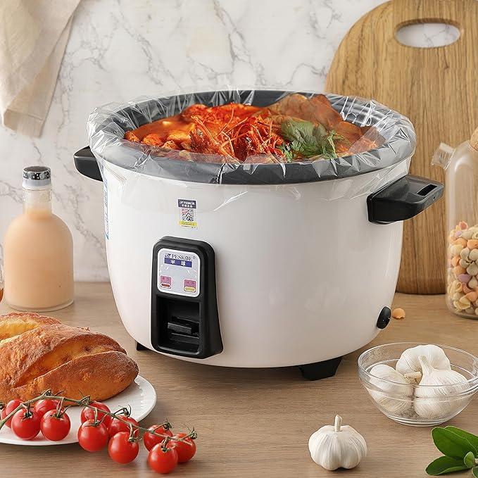Slow Cooker Liners, 20 Pack Disposable Slow Cooker Bags for Crock Pot, BPA-Free and Easy to Clean, 13"x 21" (Fits 3-8 Quarts)