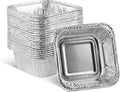 PLASTICPRO ''Disposable'' Mini Size 3'' X 3 X 2'' Inch Square Aluminum Tin Foil Baking Pans Bakeware - Cookware Perfect for Baking Cakes,Brownies,Bread, Meatloaf, Lasagna, Pack of 25