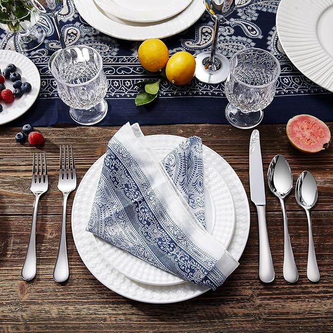 KEAWELL Premium Verona 4-Piece 9-Inch Serving Spoon Set (4, Serving Spoons)