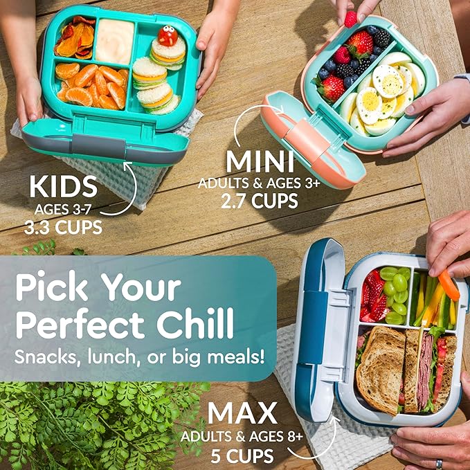 Bentgo Chill Kids 4-Compartment Bento Box Leakproof Lunch Box
