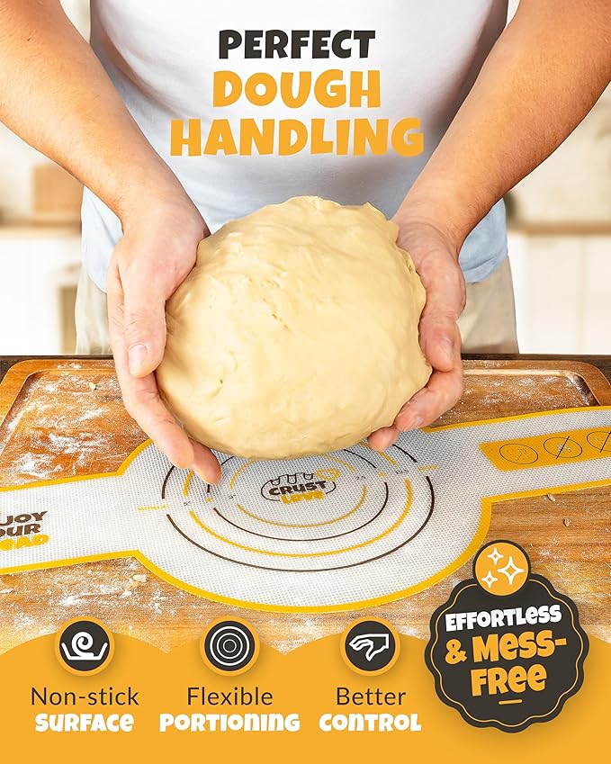 CRUSTLOVE Round Silicone Bread Sling for Easy Bread Lifting from Dutch Oven