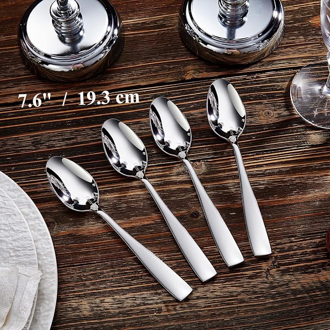 KEAWELL Premium Louis 4-Piece 18/10 Dinner Spoon Set (7.6" Dinner Spoon)