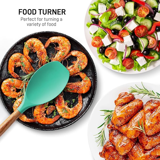 Zulay Kitchen 5 Piece Silicone Utensil Set