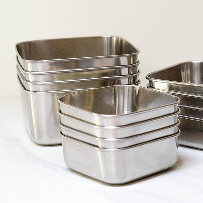 U-Konserve 50 oz Stainless Steel Bento Box Food Container Clear