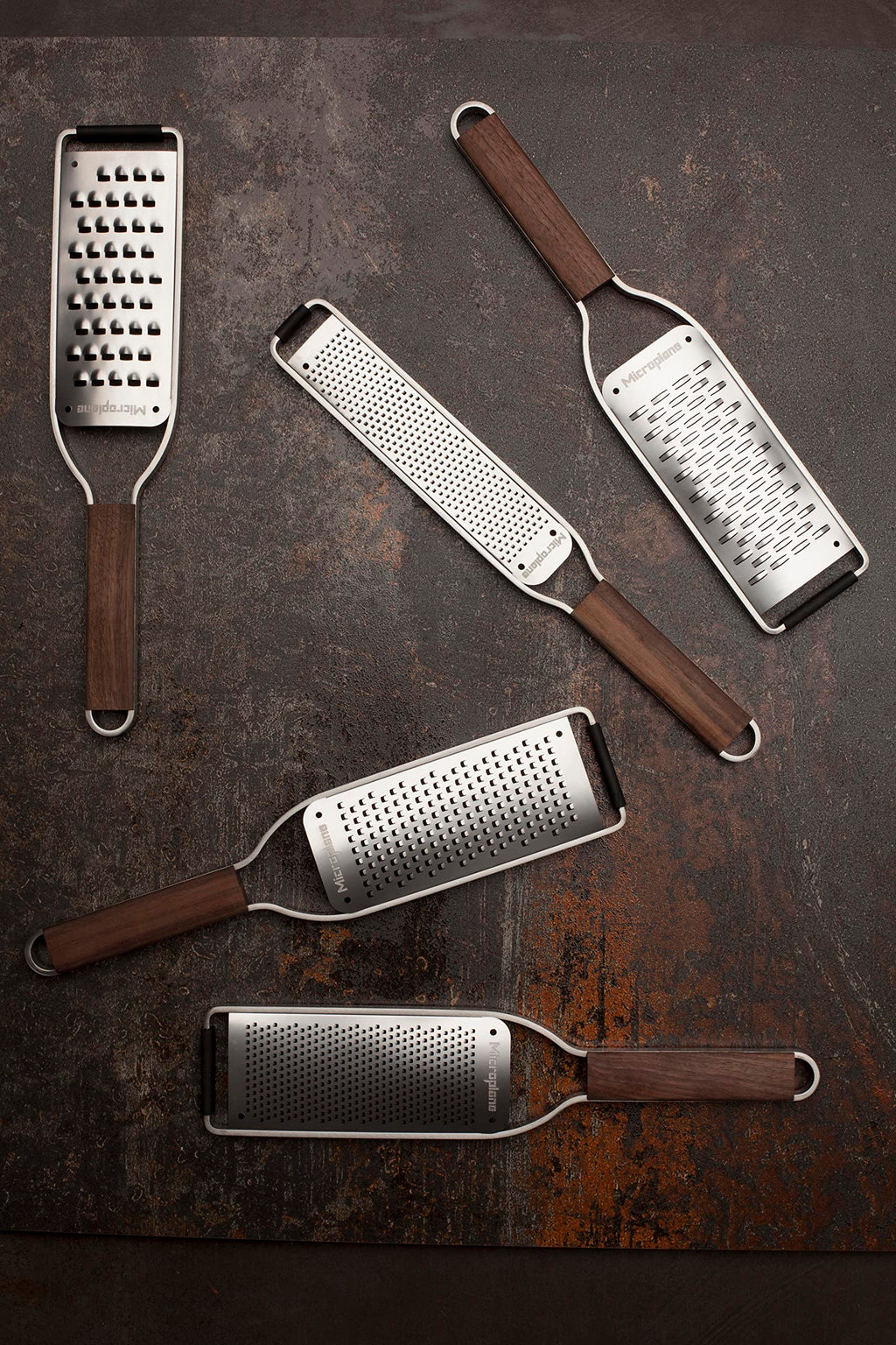 Microplane Master Series Wood Handle Stainless Steel Frame Extra Coarse Blade Cheese Grater