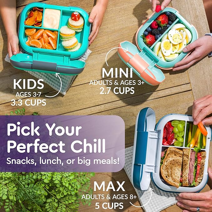 Bentgo Chill Kids 4-Compartment Bento Box Leakproof Lunch Box