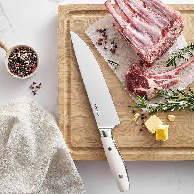 Musifan 3-Piece Chef Knife Set, Professional Ultra Sharp Kitchen Knives For Cooking High Carbon Stainless Steel, With Ergonomic Handle Design (three)