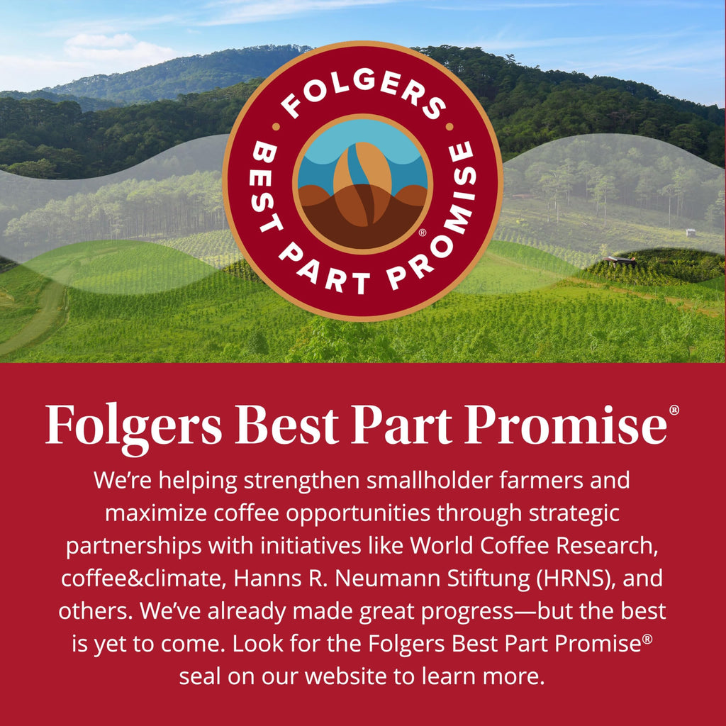 Folgers Classic Roast Coffee, Medium Roast, Keurig K-Cup Pods, 72 Count