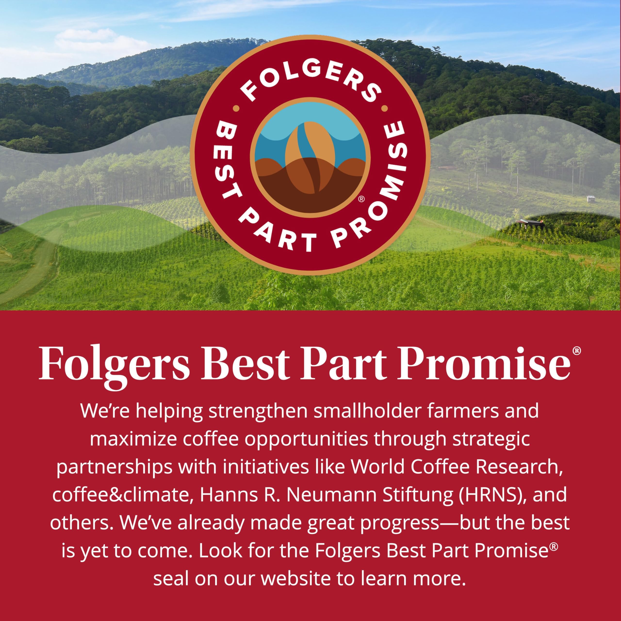 Folgers Classic Roast Coffee, Medium Roast, Keurig K-Cup Pods, 72 Count