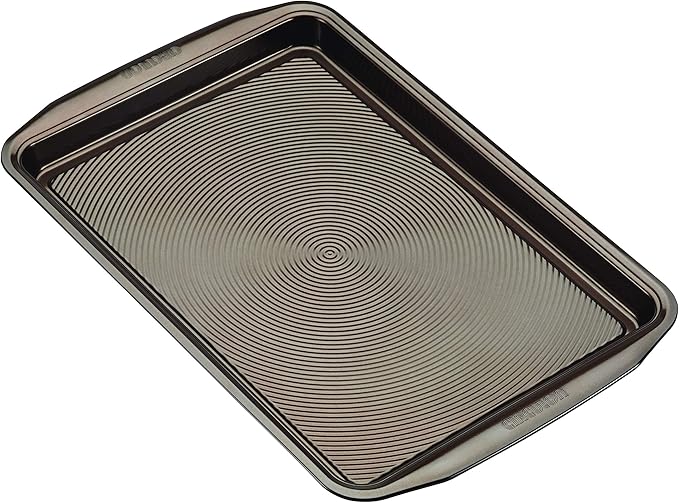 Circulon Bakeware Nonstick Cookie Pan Set, Cookie Sheets for Baking, 2-Pieces, Chocolate Brown