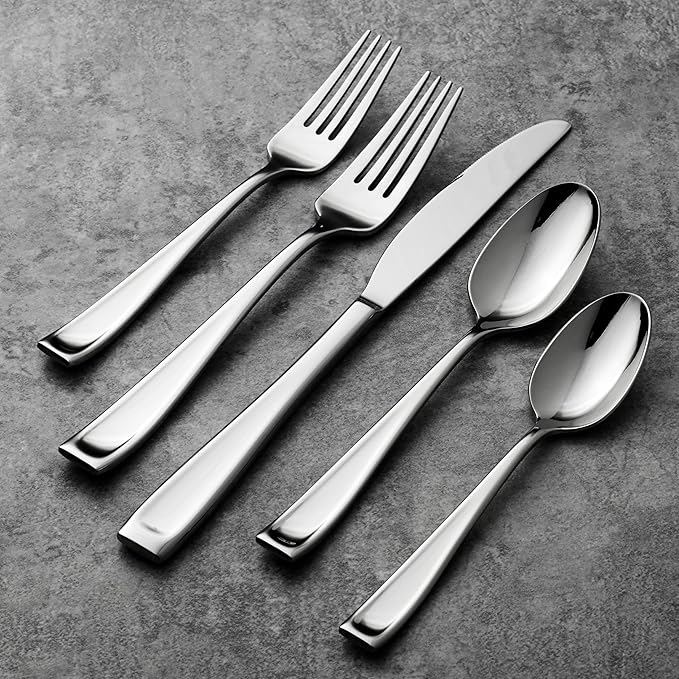 Oneida Moda Dinner Forks Silverware Set for 4, Flatware