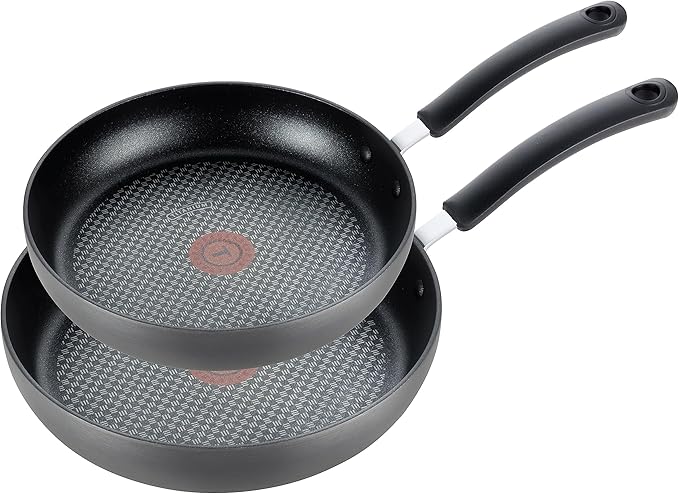 T-Fal Ultimate Hard Anodized Non Stick Jumbo Cooker With Lid & Helper Handle 5 Quart, Oven Broiler Safe 400F, Lid Safe 350F, Cookware, Deep Frying Pan, Skillet, Pots and Pans, Dishwasher Safe, Onyx